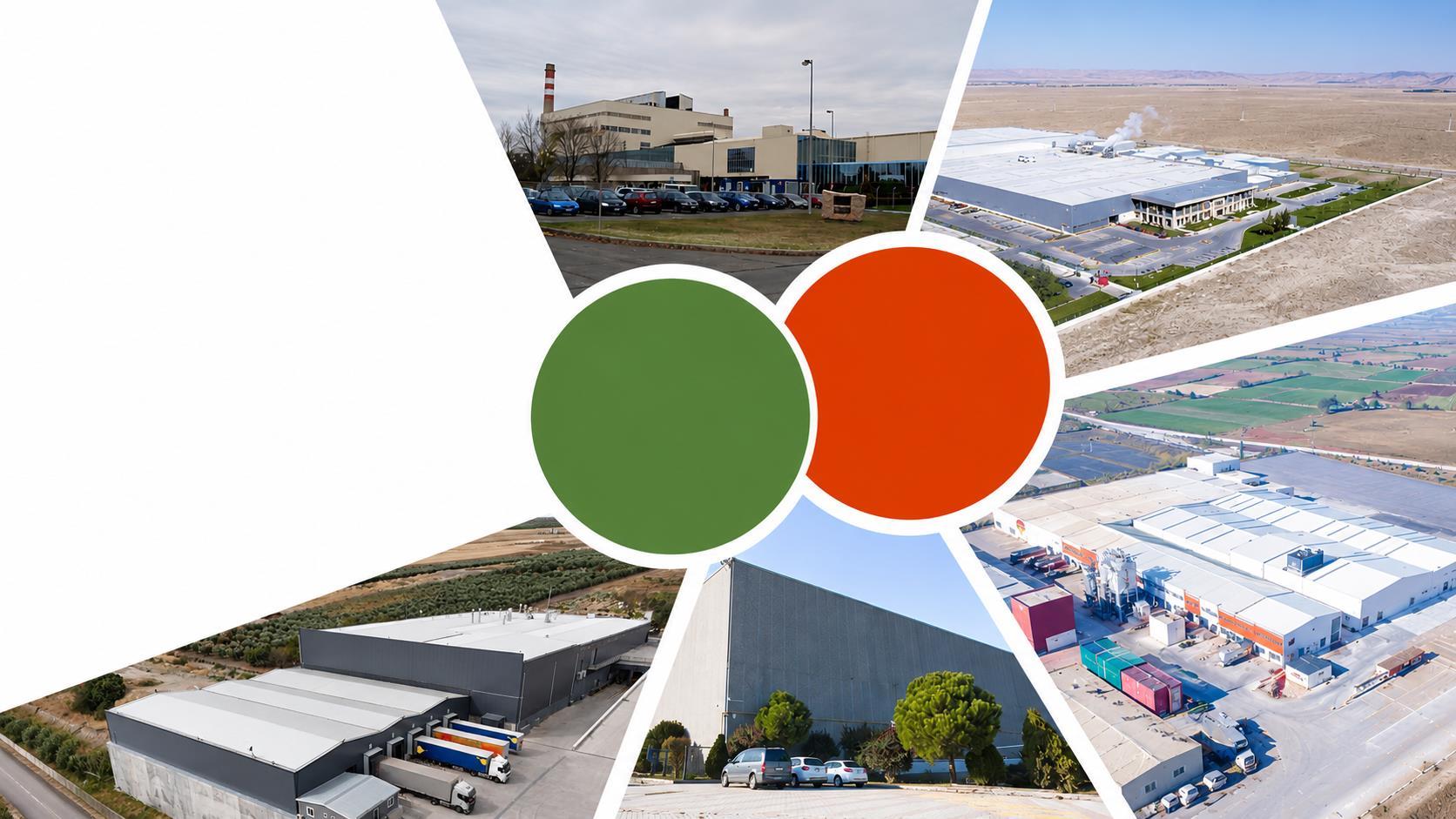 Production facilities shown in the company presentation, including Orosháza and the group’s Turkish factories